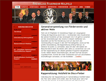 Tablet Screenshot of feuerwehr-holzfeld.de